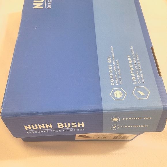 NWT NUNN BUSH CONWAY Moc Toe Men's Brown Slip On Shoes Lightweight Durable Comfy - Picture 6 of 8